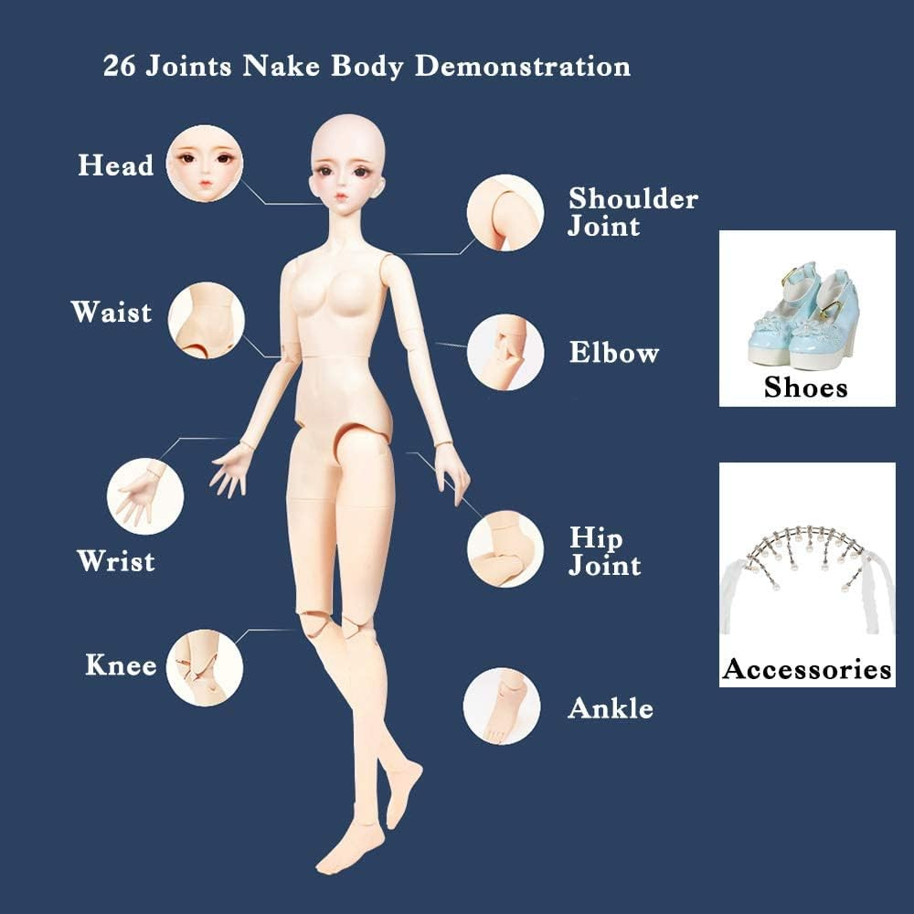 ICY Fortune Days Original Design 60CM BJD Doll (Violet) - Imagem 8