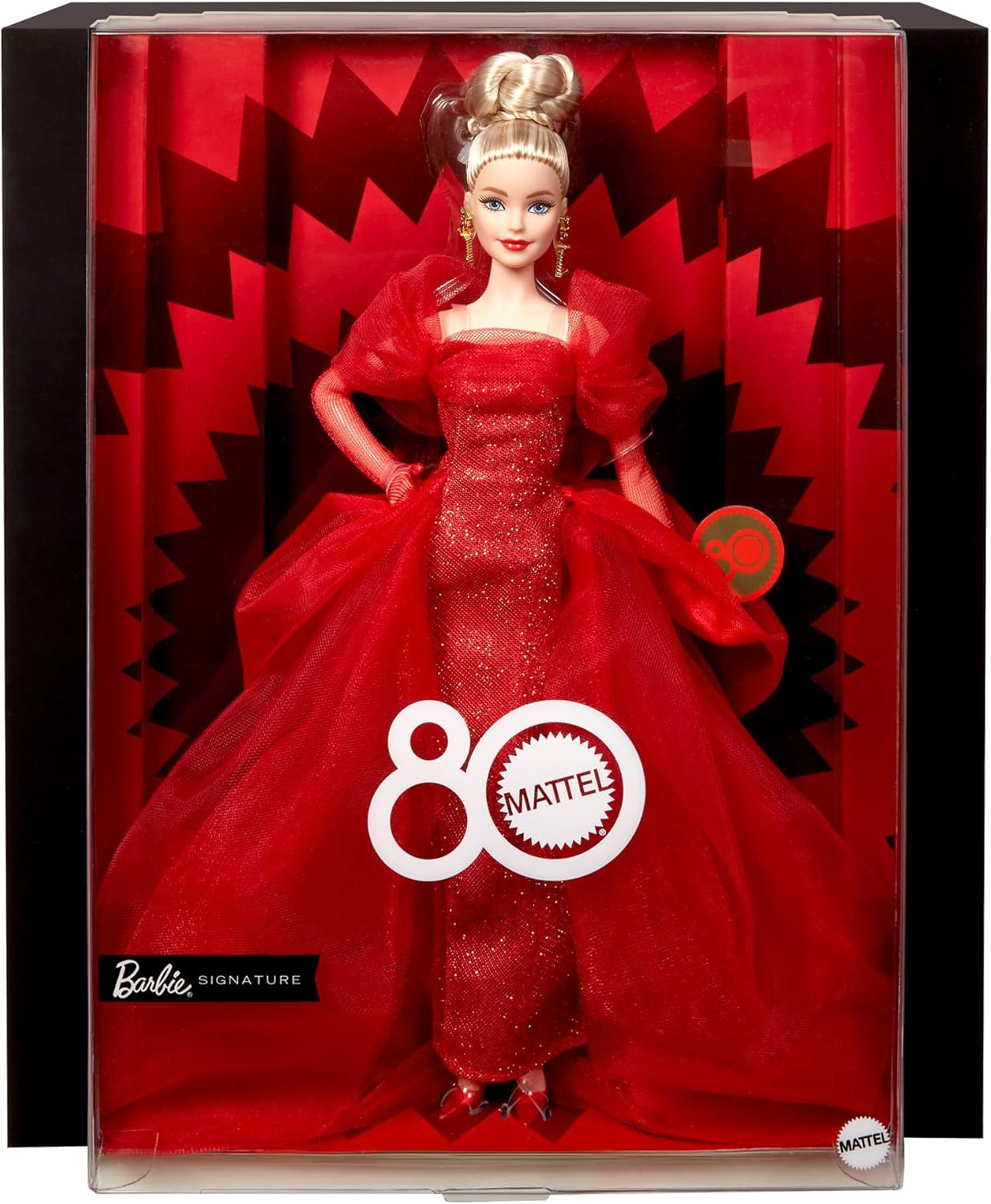 Barbie Mattel 80th Anniversary Signature Black Dress-up Doll (JBJ17) - Imagem 8