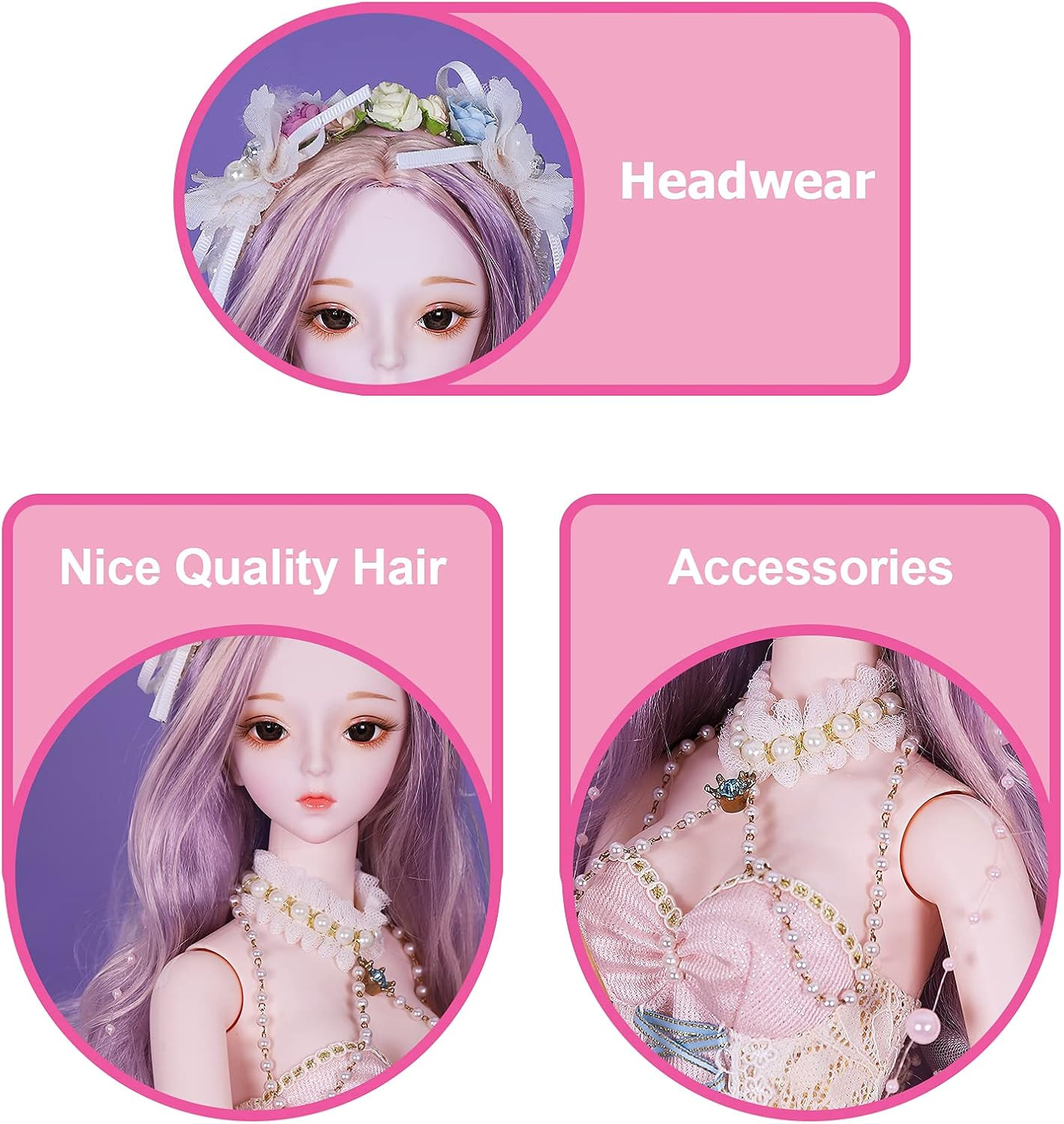 ICY Fortune Days Original Design 60CM BJD Doll (Klaire) - Imagem 4