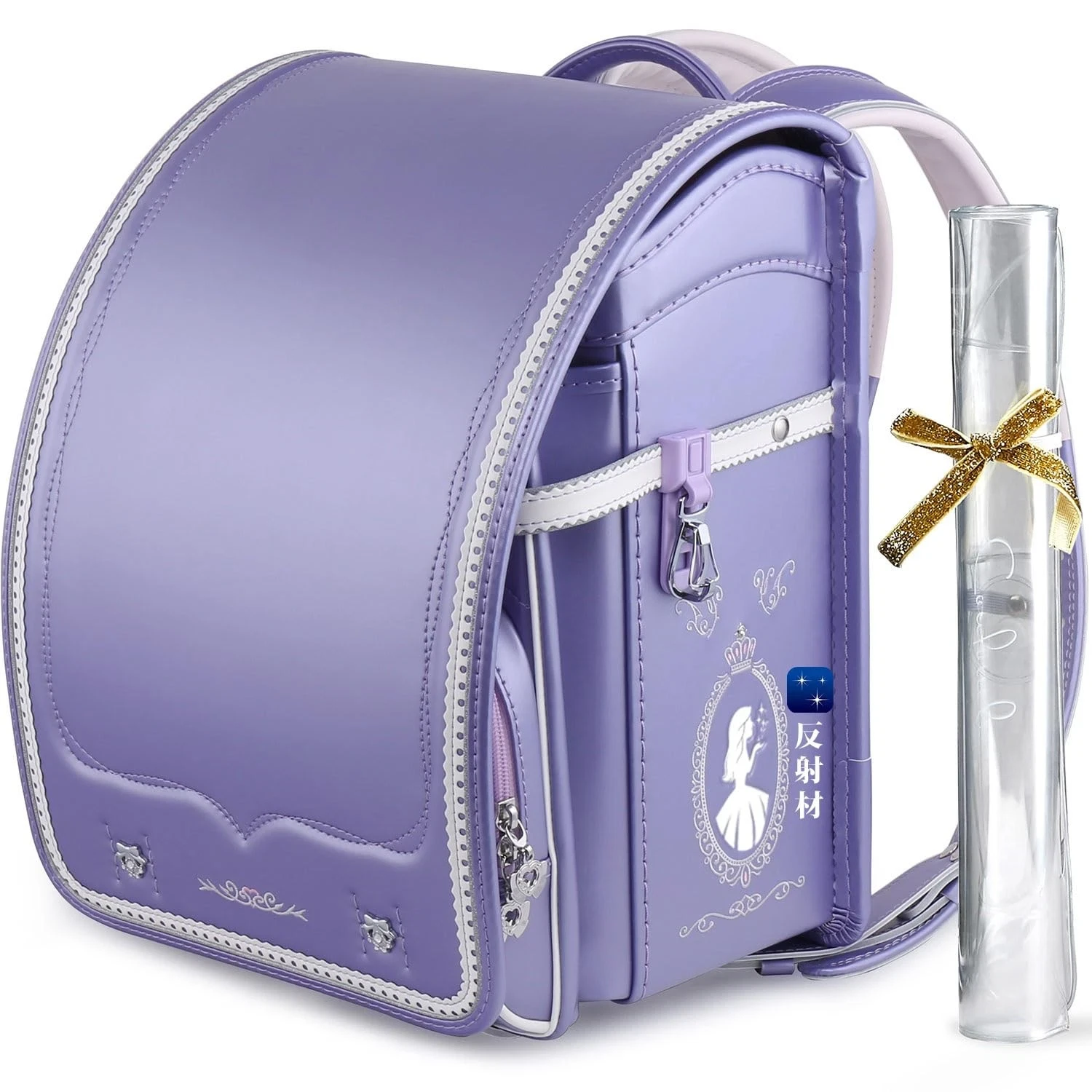 Coulomb Randoseru Latest Princess Model Purple White