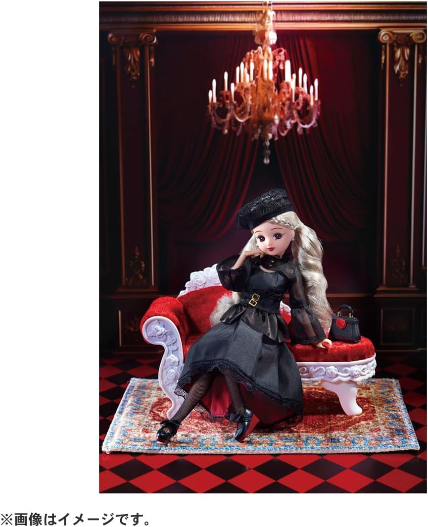 Takara Tomy Licca-chan Doll Photogenic Licca Gothic Noir - Imagem 4
