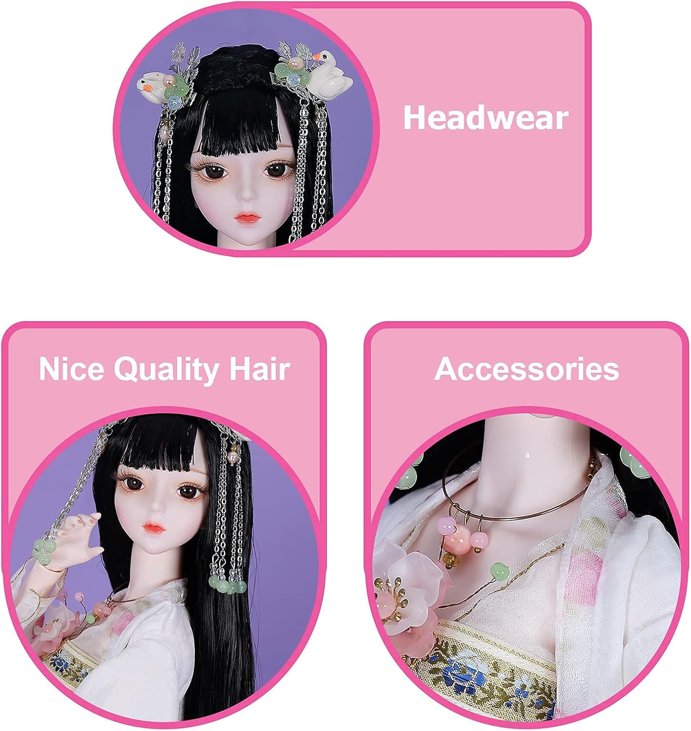 ICY Fortune Days Original Design 60CM BJD Doll (Blossom) - Imagem 4