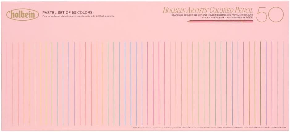 Holbein Artist Colored Pencils Pastel Tone 50 Colors - Imagem 3