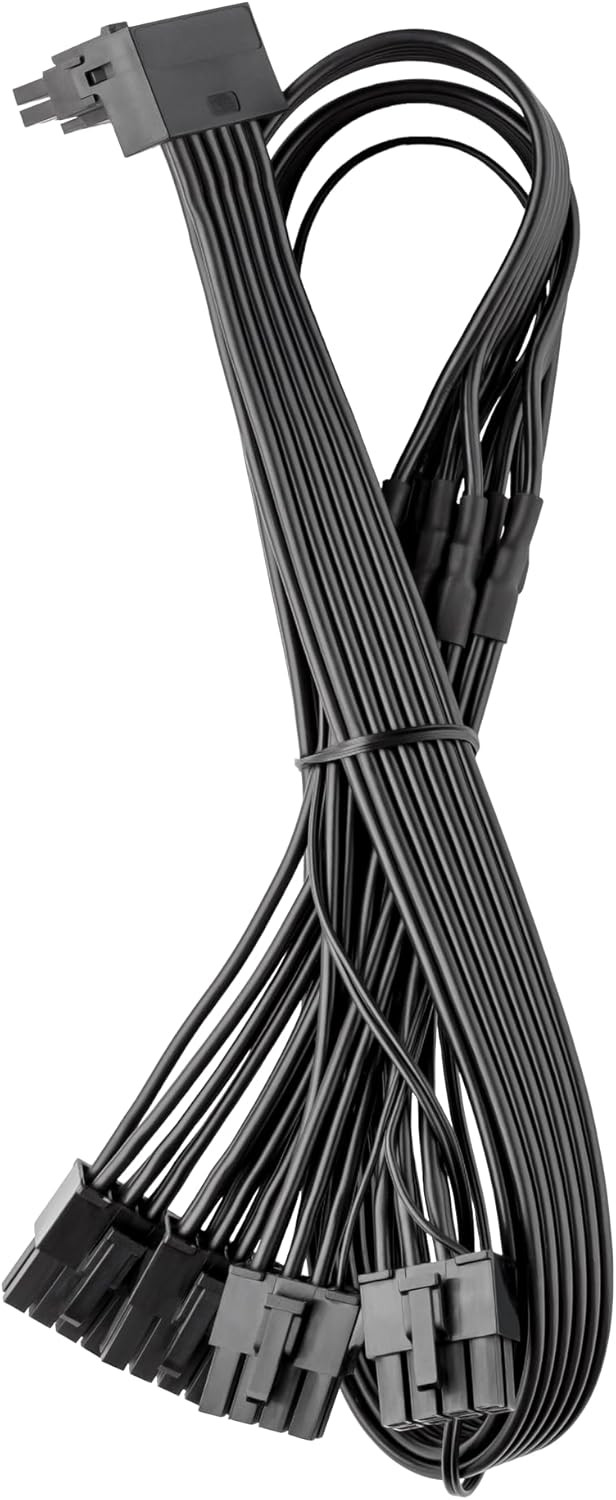 CableMod StealthSense C-Series 12VHPWR 90° Quad 4×8-pin — Corsair (Variant A)