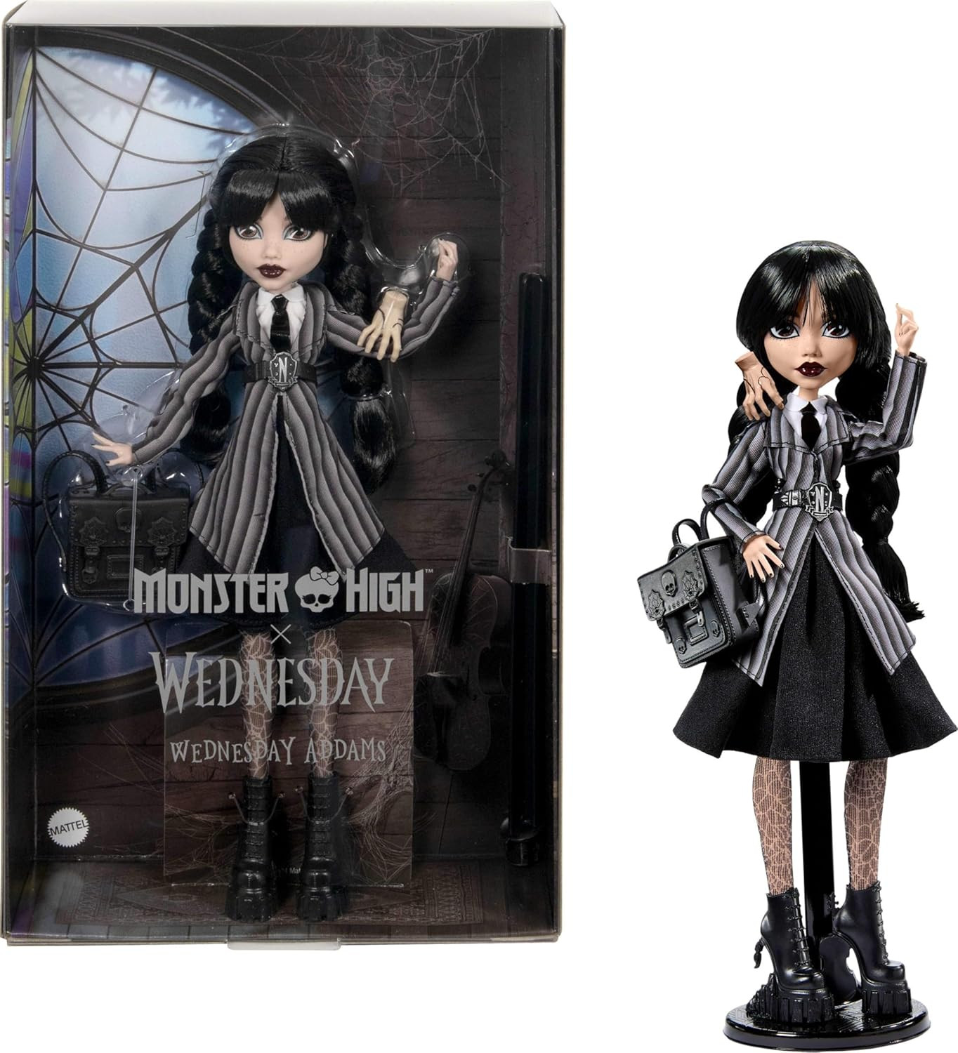 Boneca Monster High — Wednesday Addams Uniforme Nevermore