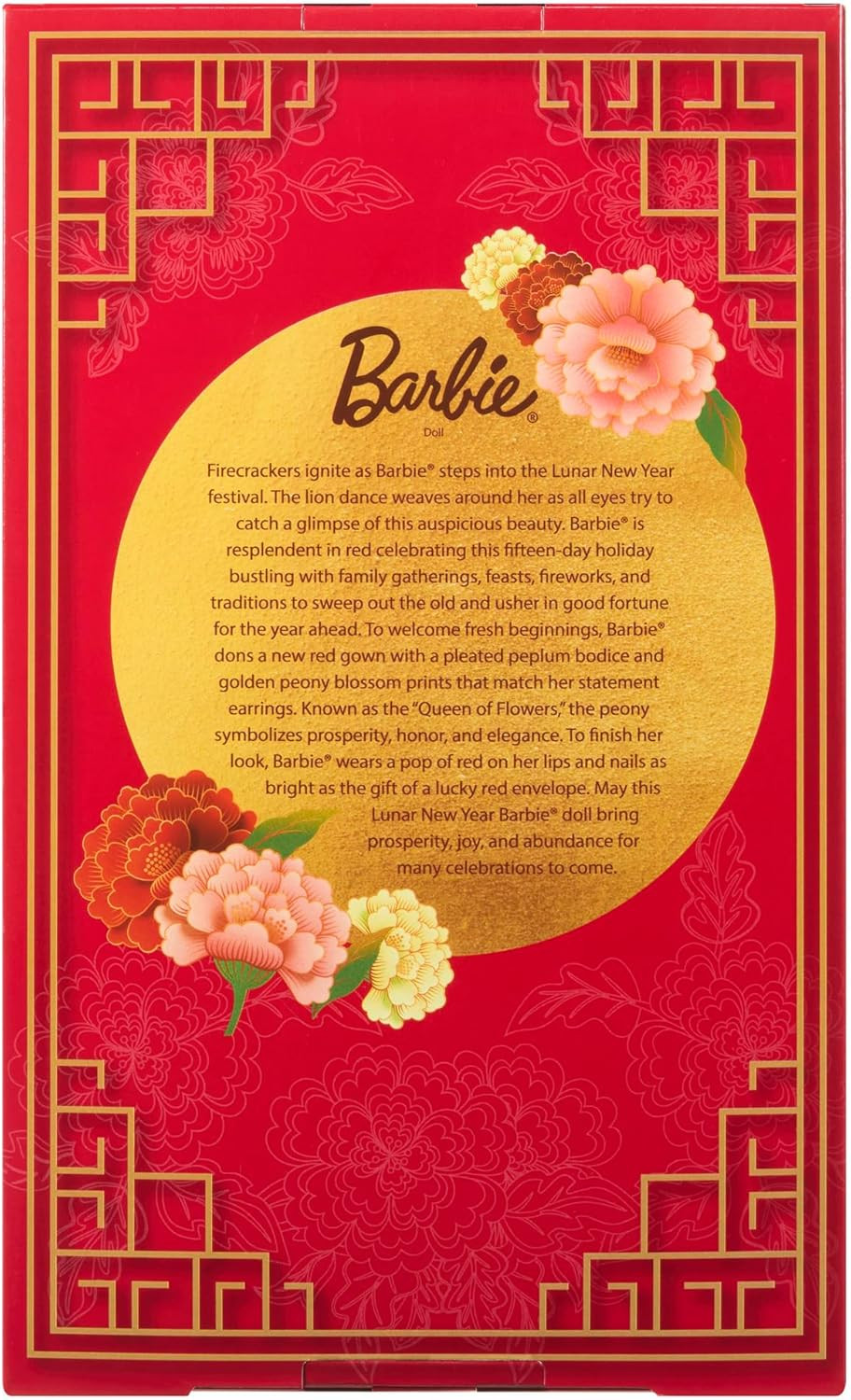 Barbie Lunar New Year 2026 Signature Red Doll (JJX83) - Imagem 8