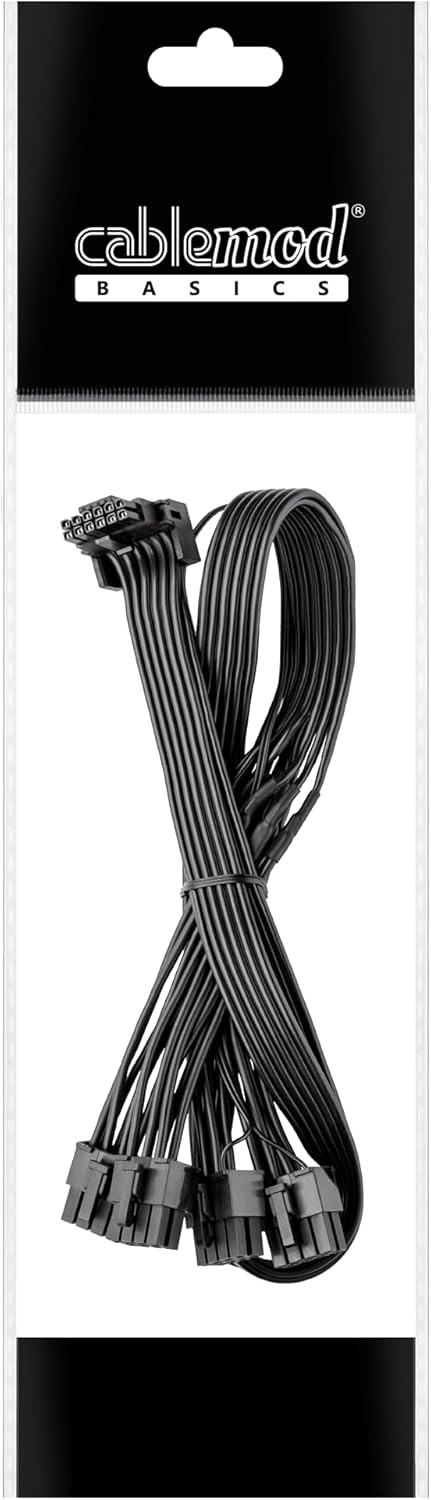 CableMod StealthSense E-Series 12VHPWR 90° Dual 2×8-pin — EVGA (Variant B) - Imagem 3