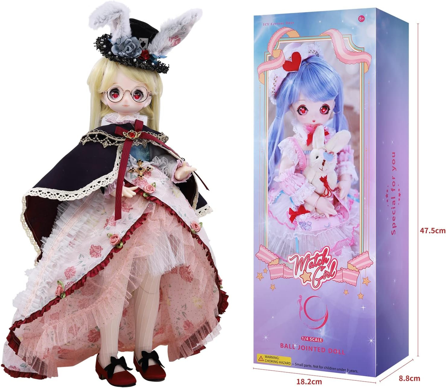 ICY Fortune Days 1/4 Scale BJD Doll (Rabbit) - Imagem 3