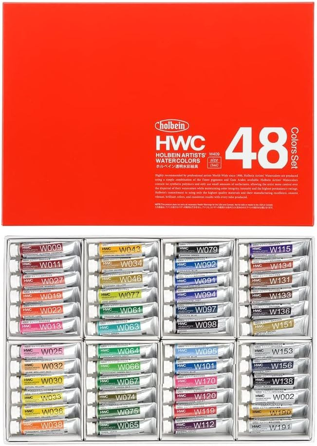 Holbein Artists Watercolor 48 Color Set