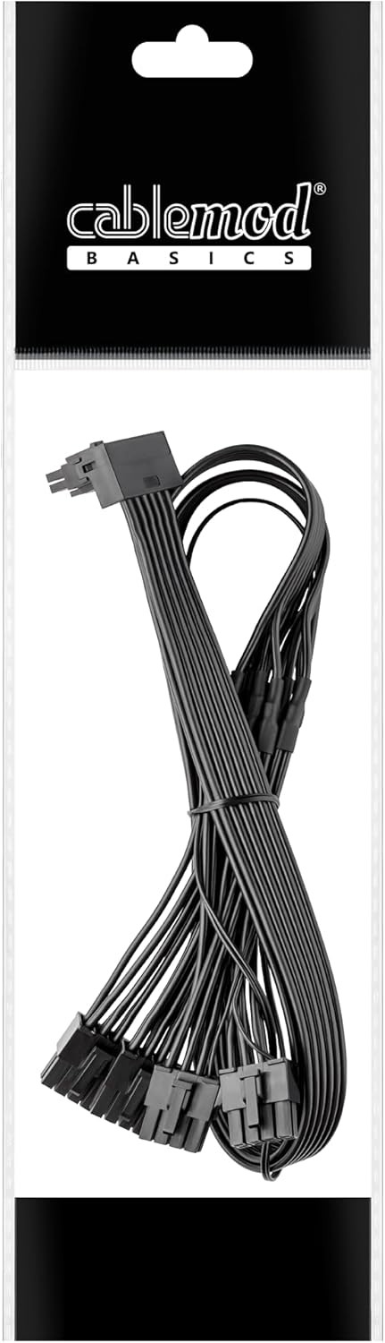 CableMod StealthSense RT-Series 12VHPWR 90° Quad 4×8-pin (Var A) - Imagem 3