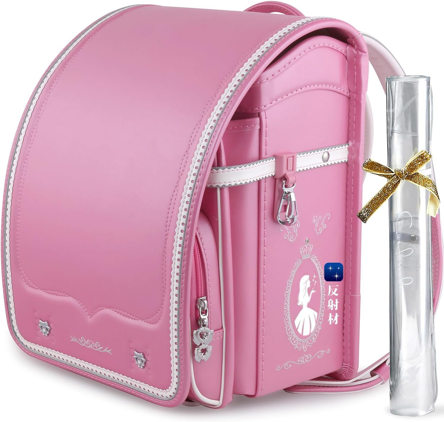 Coulomb Randoseru Latest Princess Model Pink White