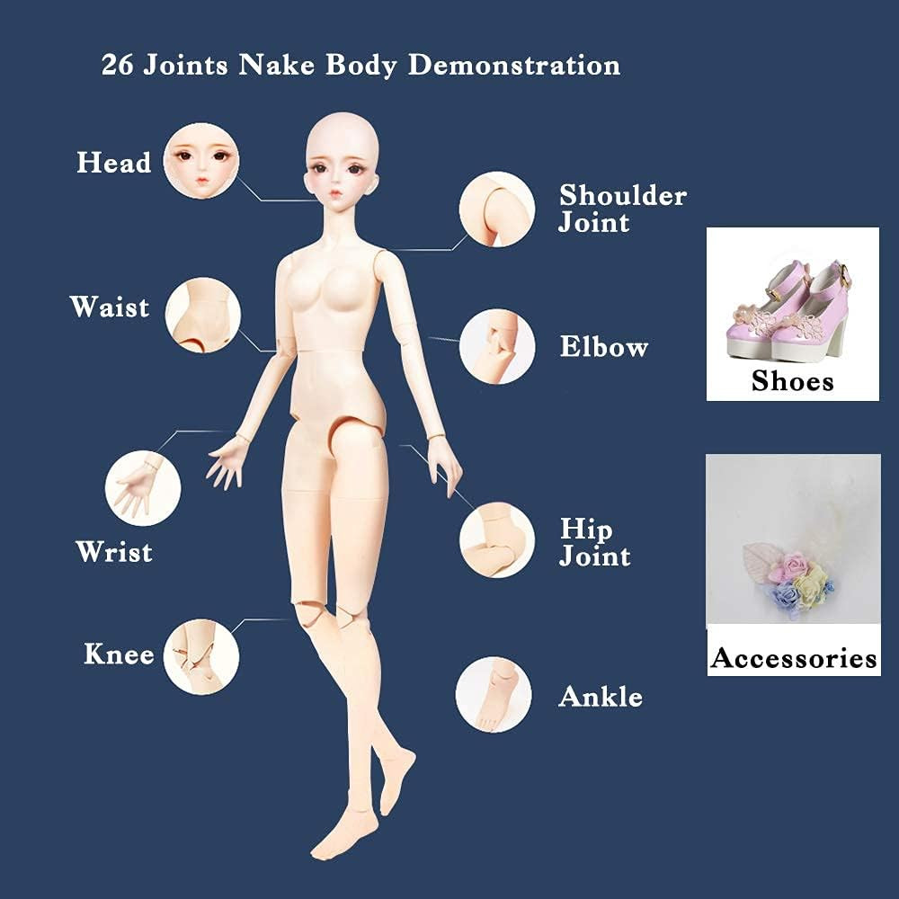 ICY Fortune Days Original Design 60CM BJD Doll (Viola) - Imagem 7