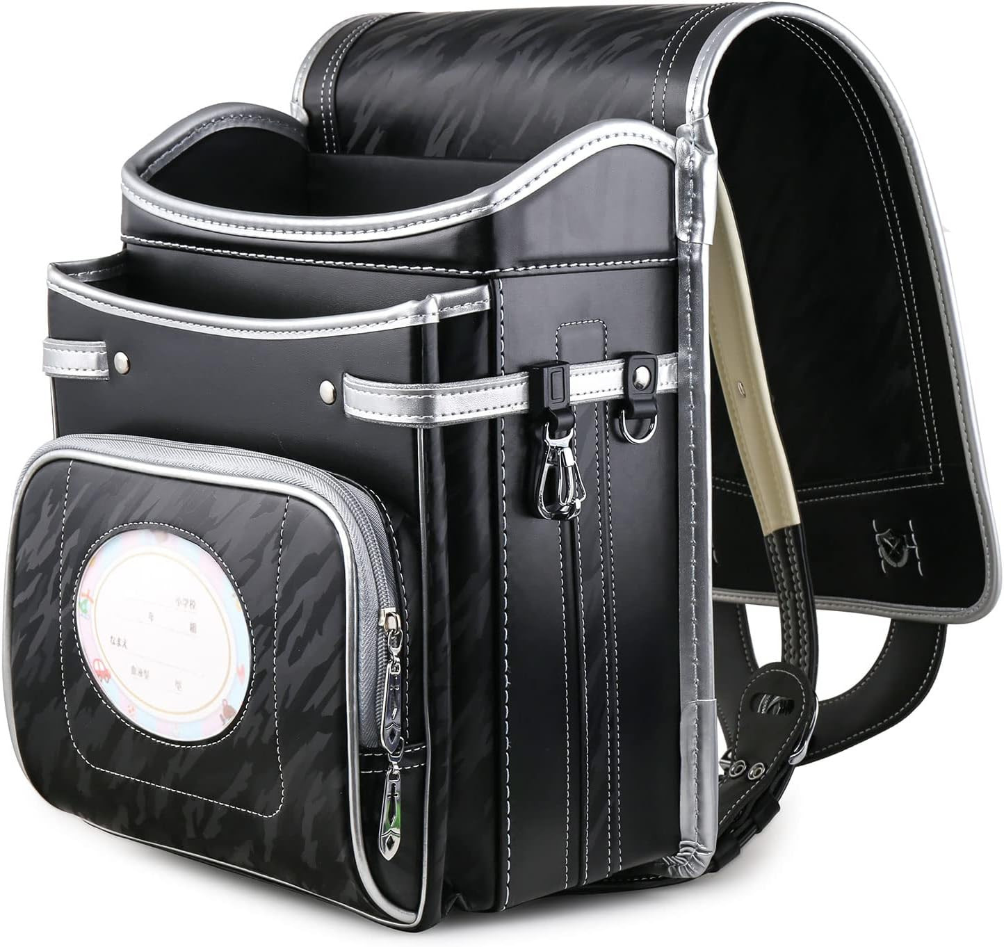 Coulomb Sonata Series Randsel Black Silver - Imagem 3