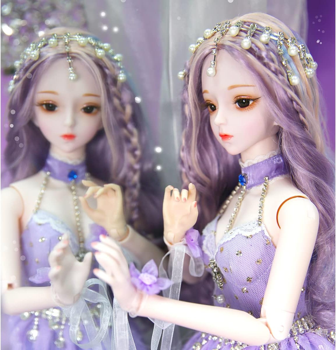 ICY Fortune Days Original Design 60CM BJD Doll (Violet) - Imagem 3