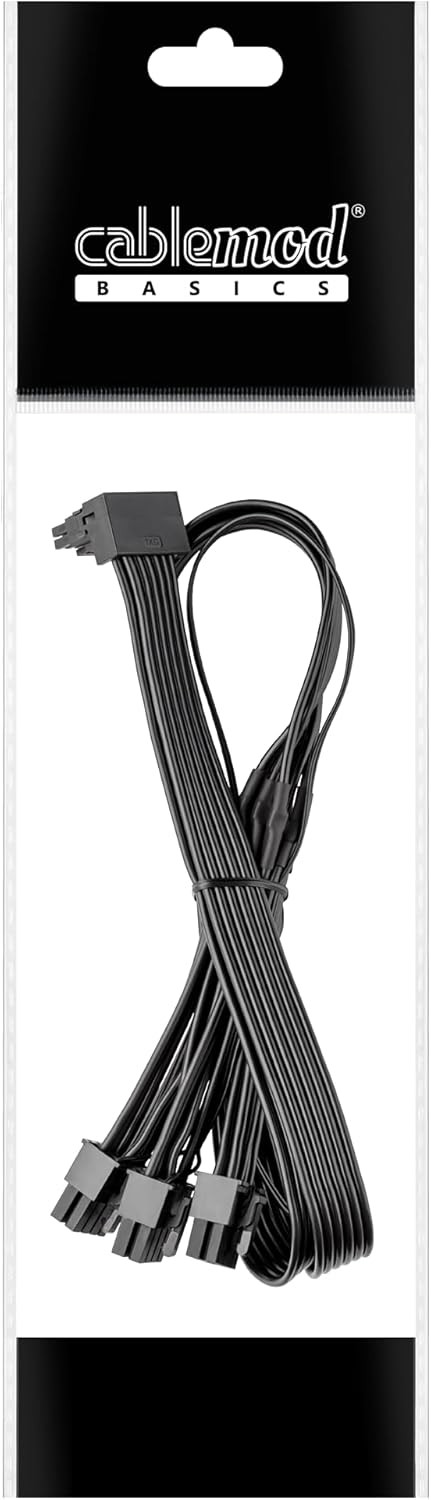 CableMod StealthSense E-Series 12VHPWR 90° Triple 3×8-pin — EVGA (Variant A) - Imagem 3