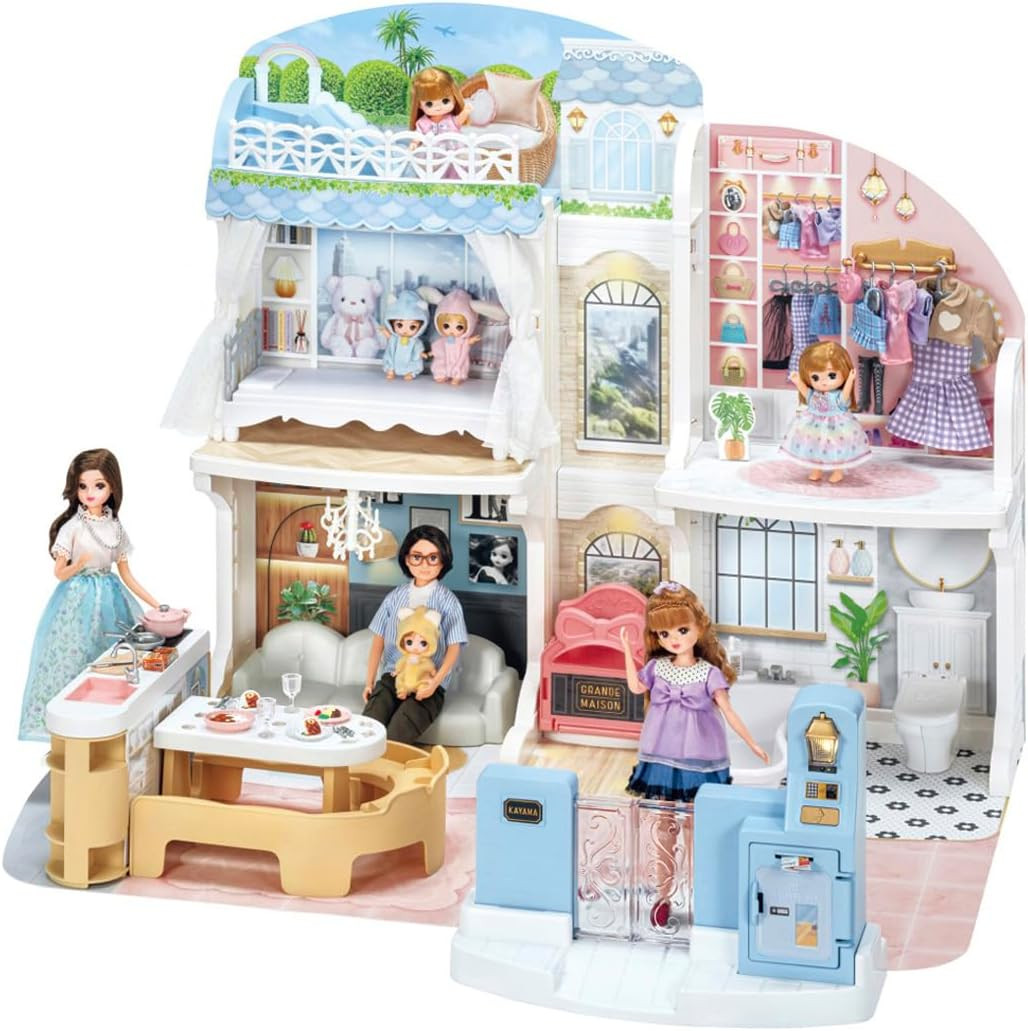 Licca-chan 2-Story Grand Maison — Talking Auto Lock First Limited Edition