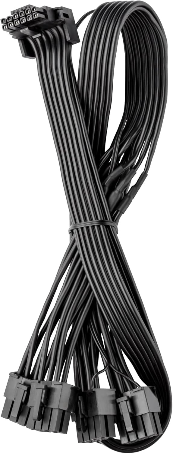 CableMod StealthSense E-Series 12VHPWR 90° Dual 2×8-pin — EVGA (Variant B)