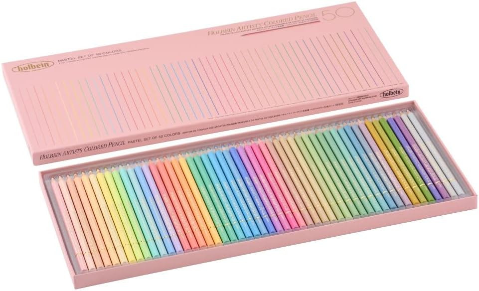 Holbein Artist Colored Pencils Pastel Tone 50 Colors - Imagem 2