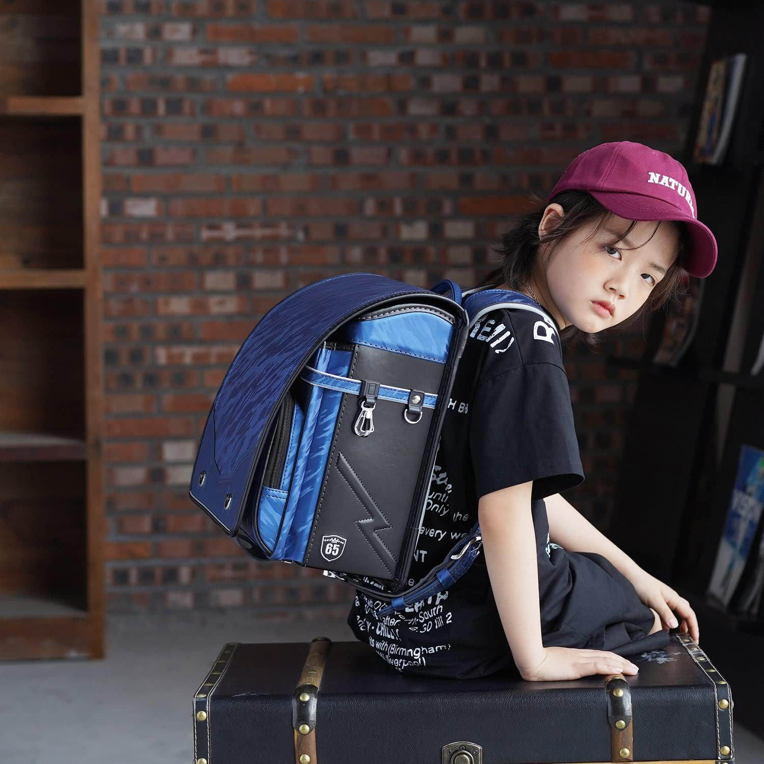 Coulomb Sonata Series Randsel Navy Black - Imagem 4