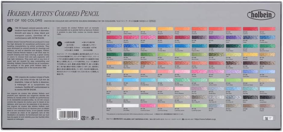 Holbein Colored Pencils 100 Color Set - Imagem 4
