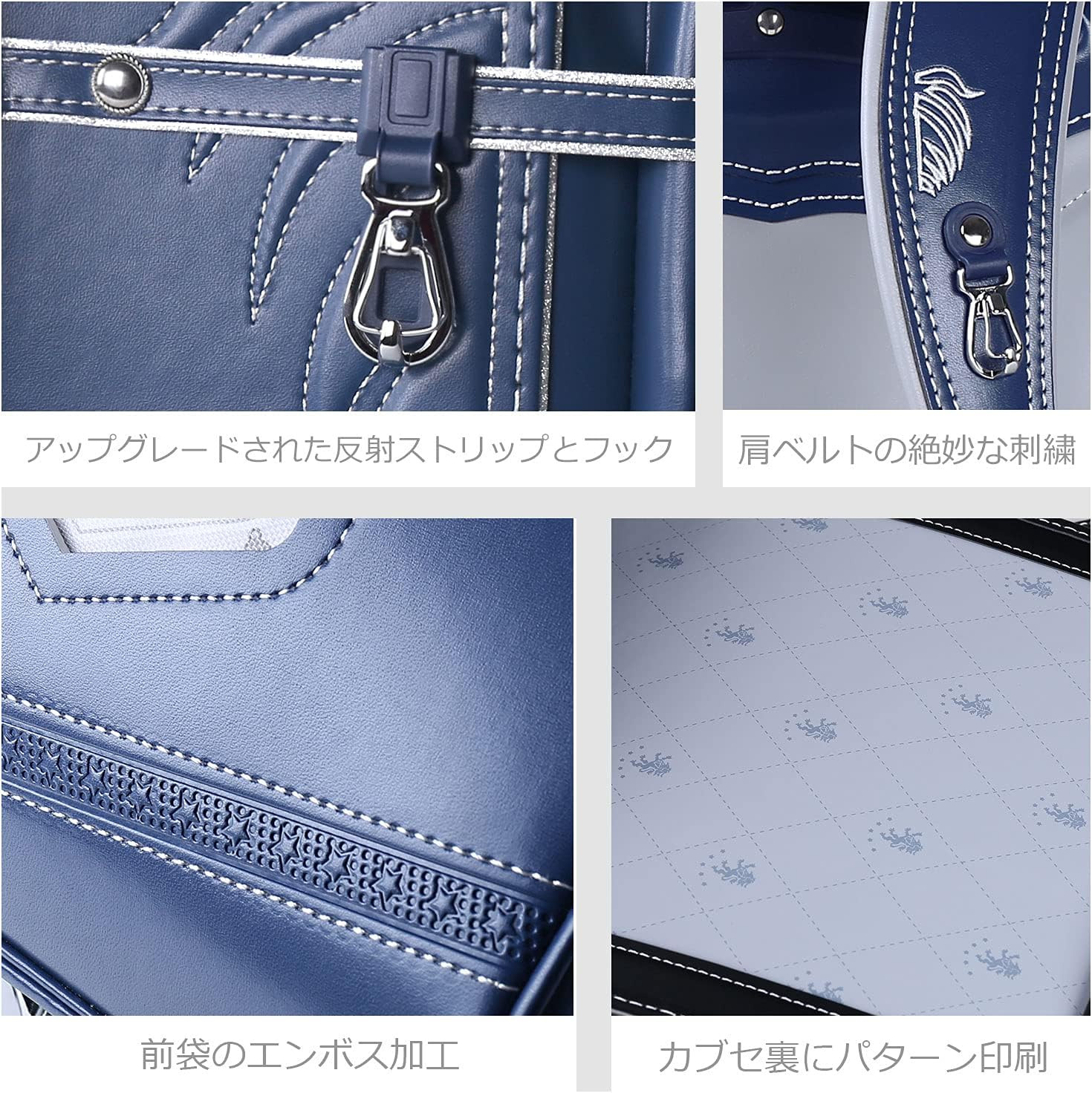 Coulomb Sonata Series Randsel Navy Silver - Imagem 5