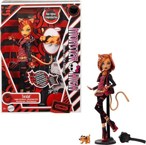 Monster High Toralei — Boneca Colecionável Boo-riginal com Pet Sweet Fangs
