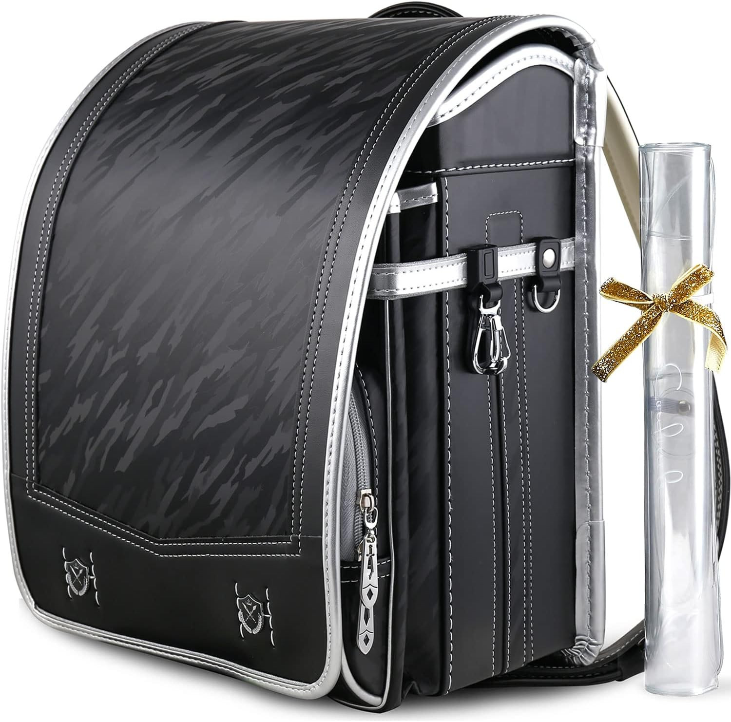 Coulomb Sonata Series Randsel Black Silver