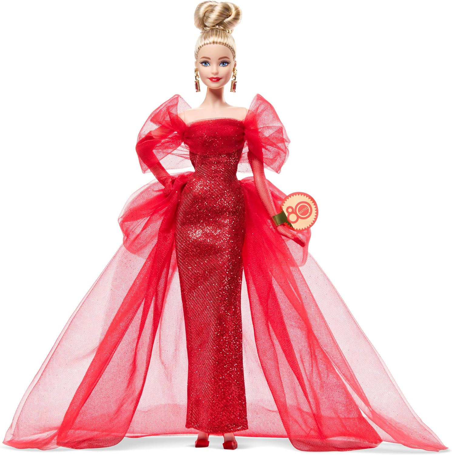 Barbie Mattel 80th Anniversary Signature Black Dress-up Doll (JBJ17)