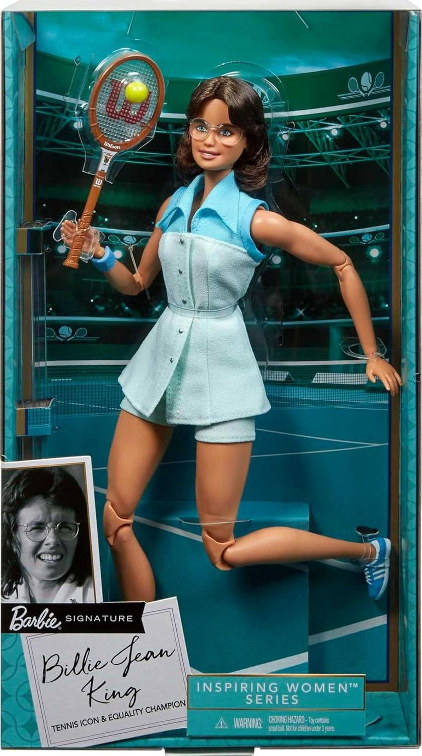 Barbie Inspiring Women Billie Jean King Doll (GHT85) - Imagem 6