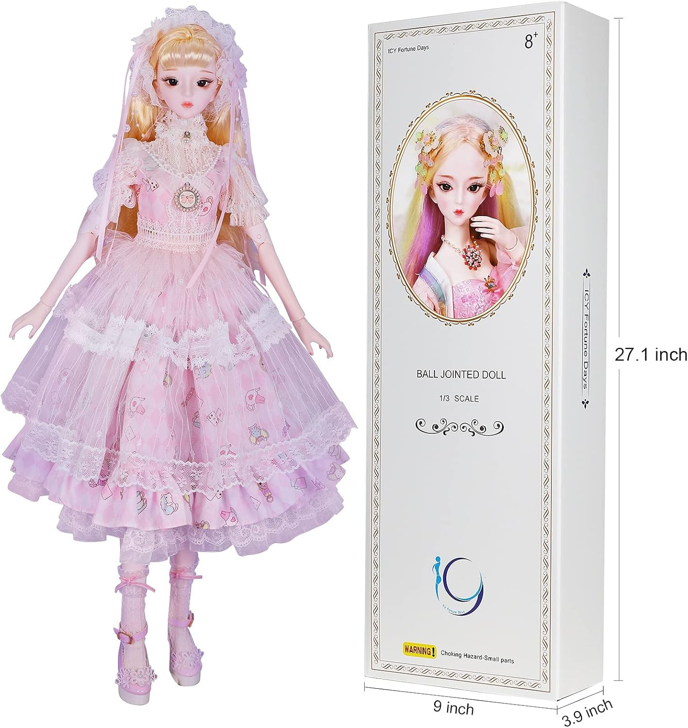 ICY Fortune Days Original Design 60CM BJD Doll (Vanessa) - Imagem 2