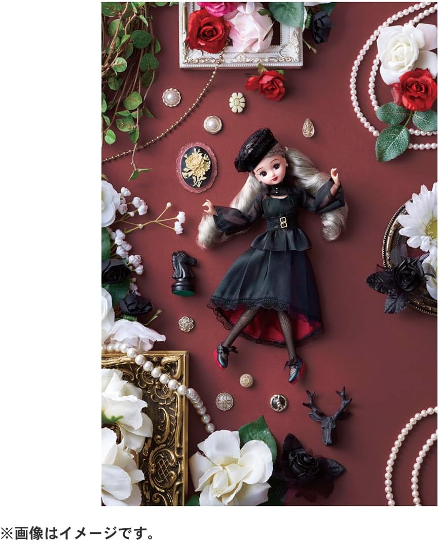 Takara Tomy Licca-chan Doll Photogenic Licca Gothic Noir - Imagem 6