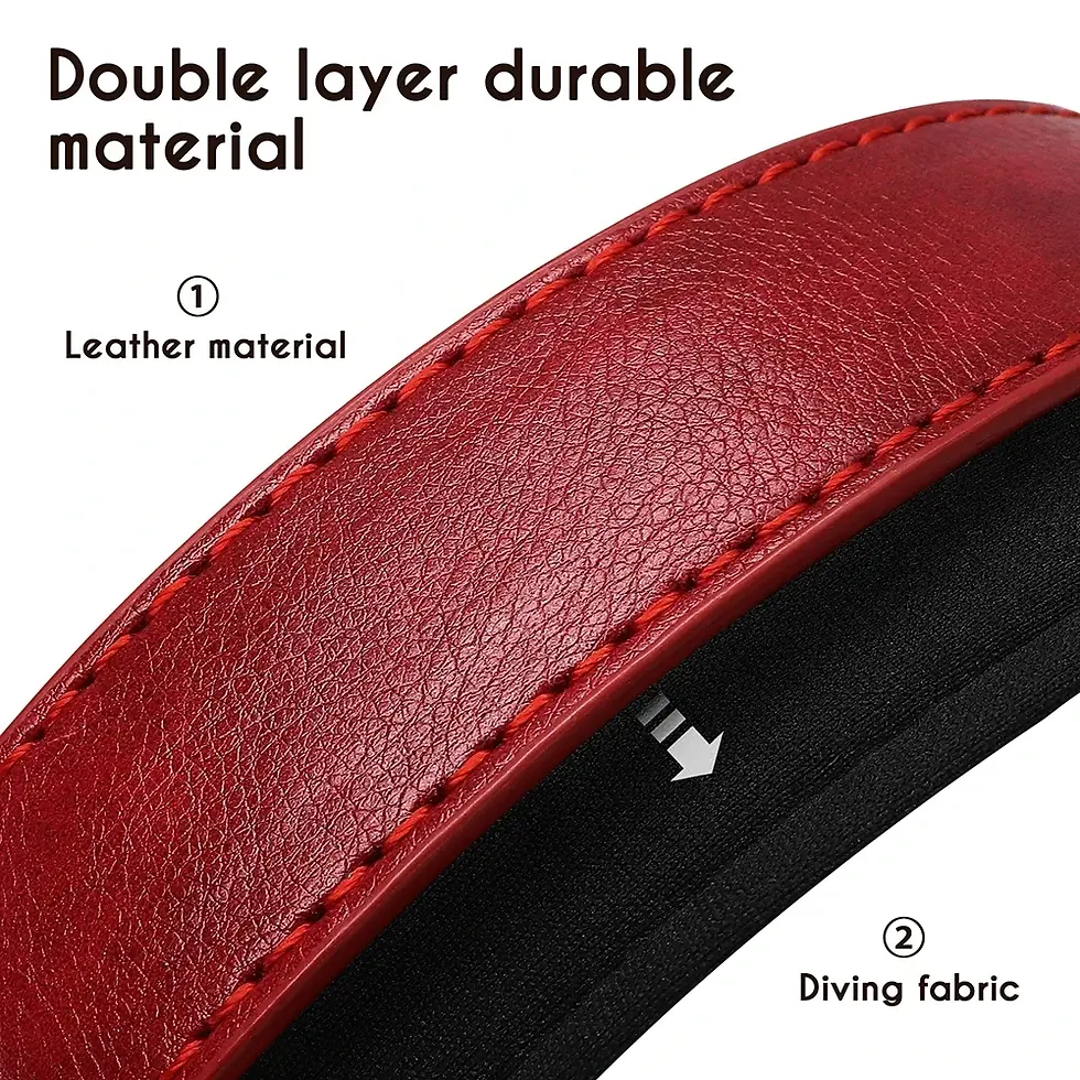 Thumbnail: Personalized Customized Leather ID Nameplate Dog Collar Soft Padded Dogs Collars