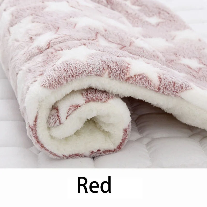 Thumbnail: Flannel Pet Sleeping Mat Dog Bed Cat Litter Puppy Bed Dog Sofa Lovely Mattress C