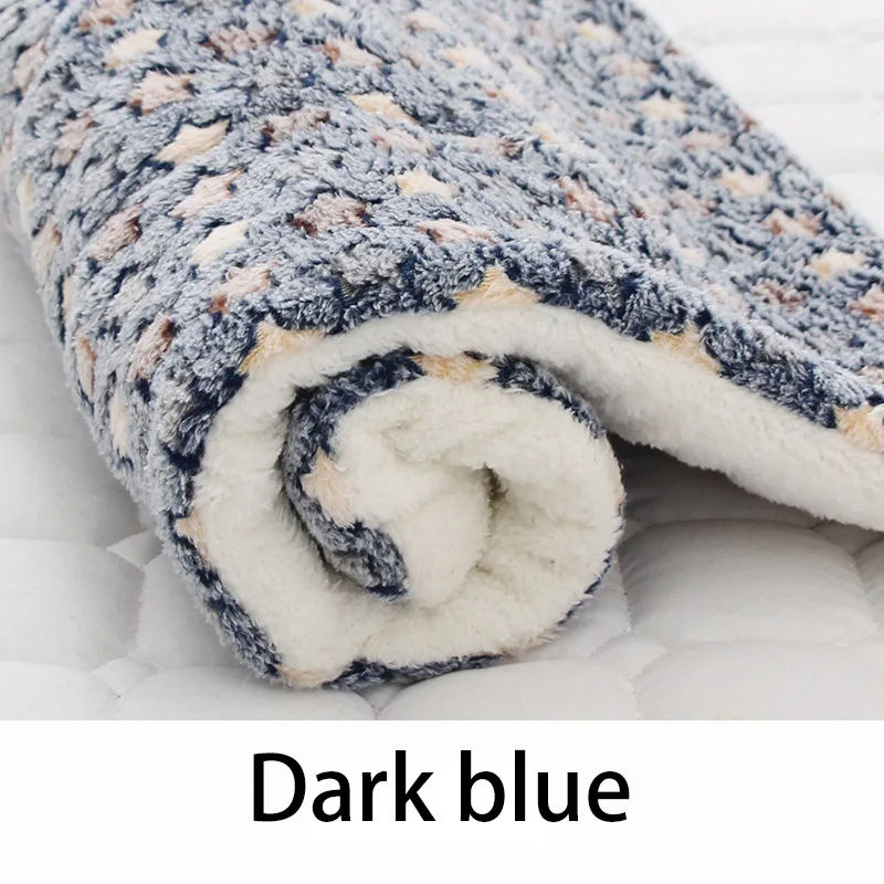 Thumbnail: Flannel Pet Sleeping Mat Dog Bed Cat Litter Puppy Bed Dog Sofa Lovely Mattress C