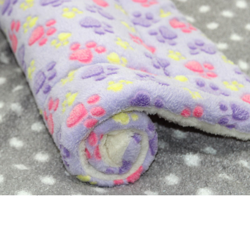 Thumbnail: Large Size Flannel Dog Bed Thicken Cat Bed Sleeping Mat Dog Mat Blanket For Pupp