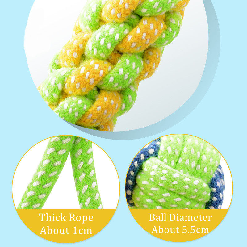 Thumbnail: Pet Dog Toys for Large Small Dogs Toy Interactive Cotton Rope Mini Dog Toys Ball