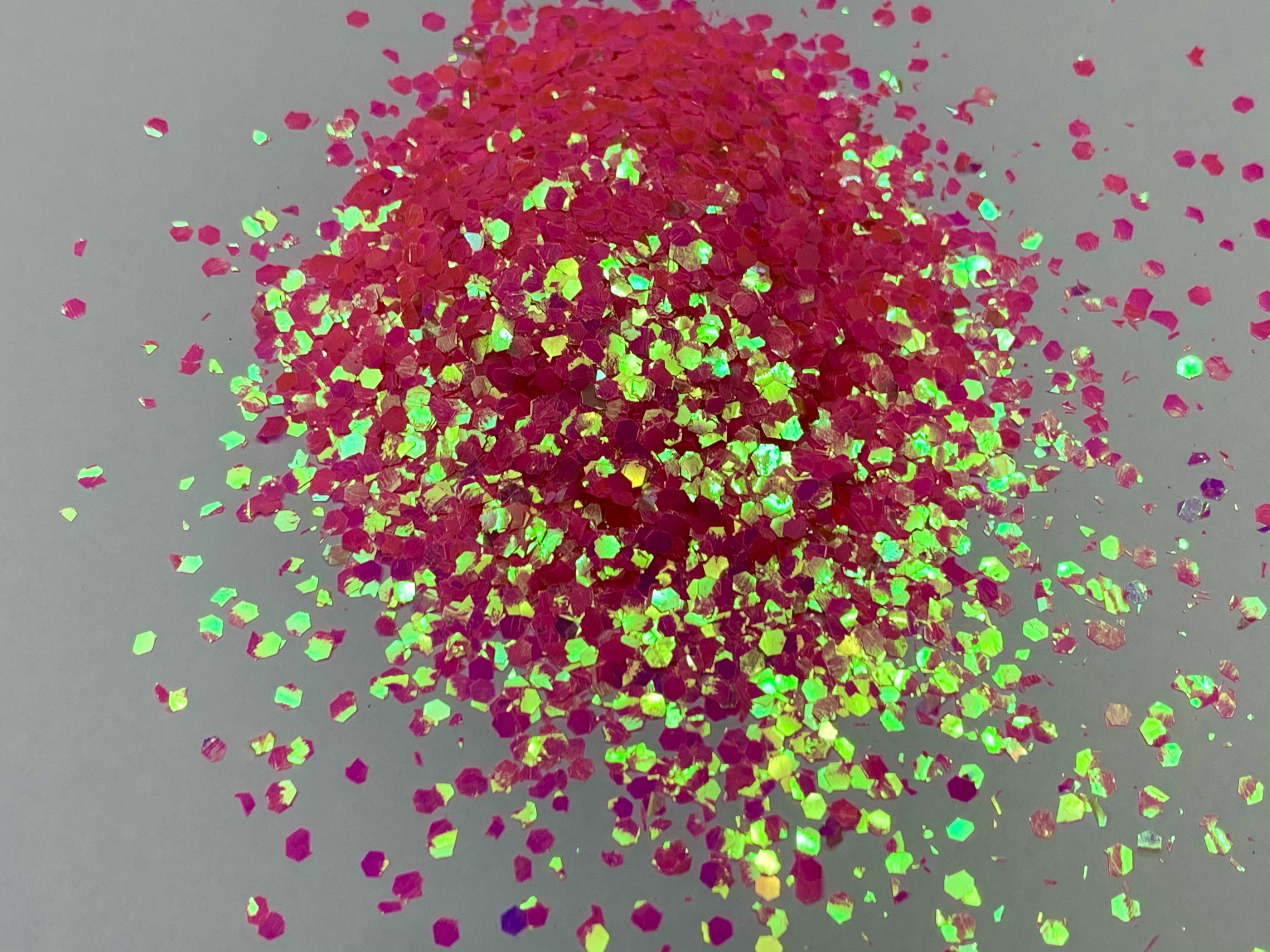 Rich Colorshift Pink, Green To Blue chunky Mix