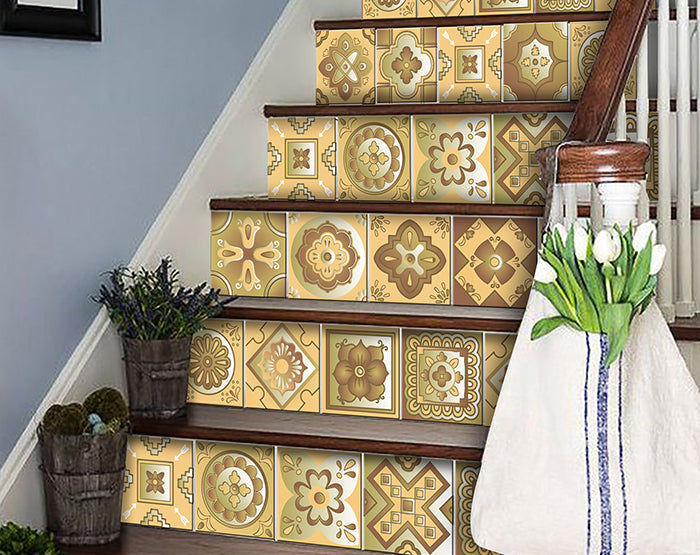 Decorative Tile stickers set of 24 Peel & Stick