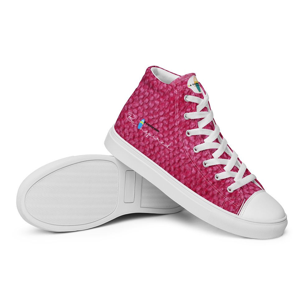 Thumbnail: Be Inspired Pink surf high tops