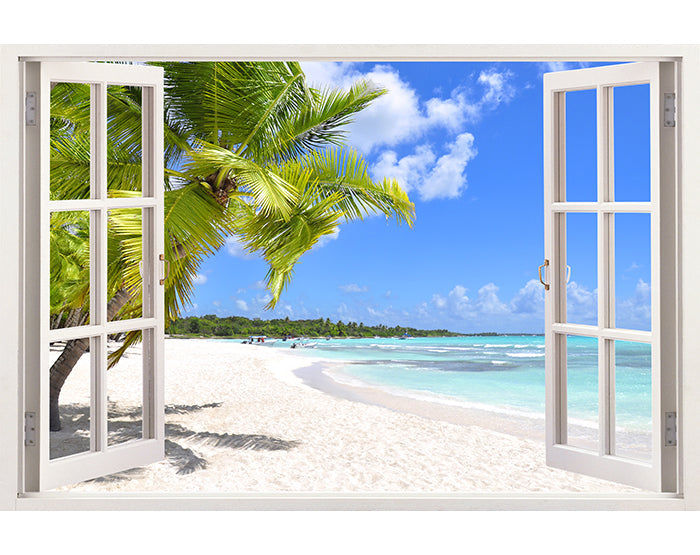 IMPRESSIVE 3D WINDOW WALL DECALS, REMOVABLE WALL STICKERS, WALL DECOR