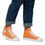 Thumbnail: Be Inspired Basics Orange grey high tops 