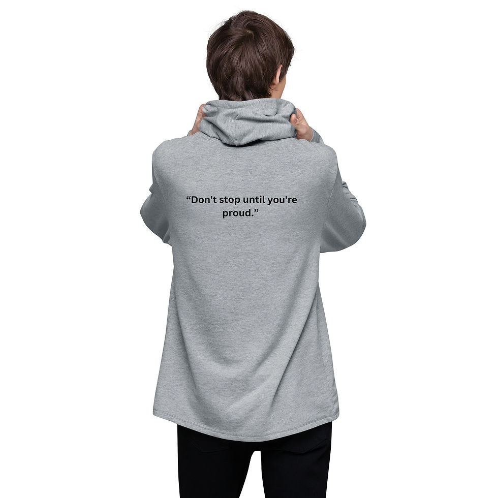 Thumbnail: Be Inspired Lightweight Hoodie Quotes Range