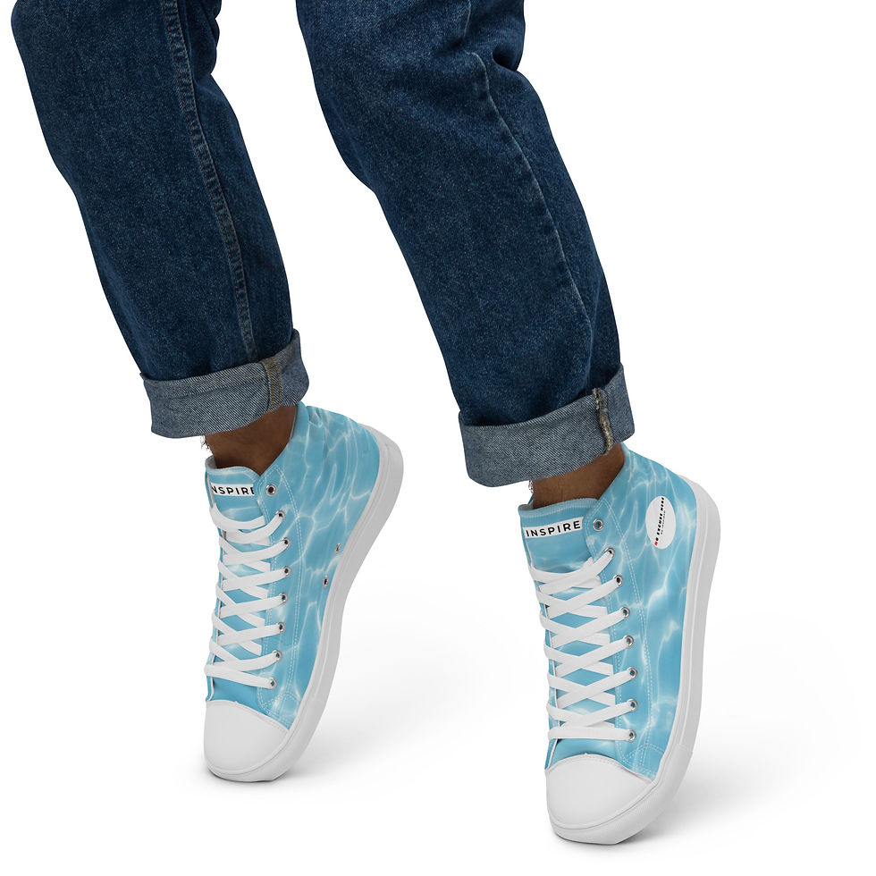 Thumbnail: Be Inspired Blue water high tops