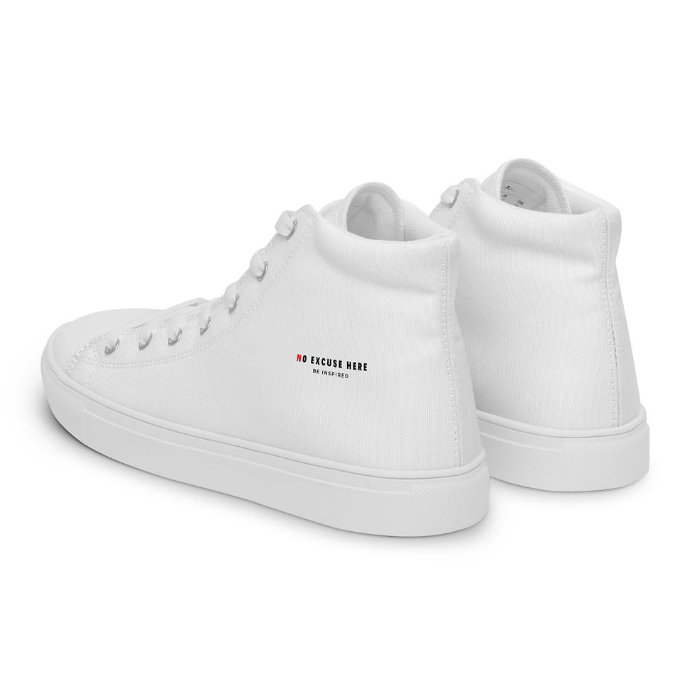 Thumbnail: Be Inspired Men’s high top canvas shoes