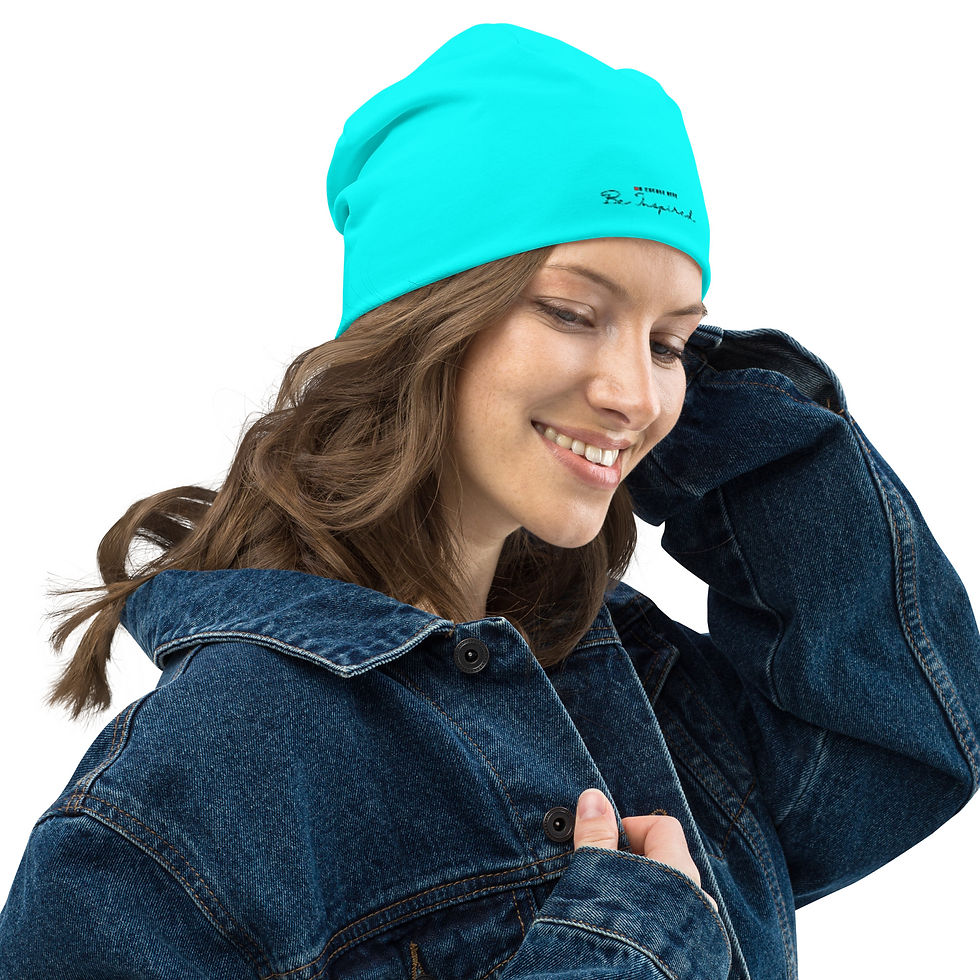 Thumbnail: Be Inspired Aqua Beanie