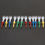 Thumbnail: 12/24 Pcs Mixed Colors 3 1/4 inch Golf Tees