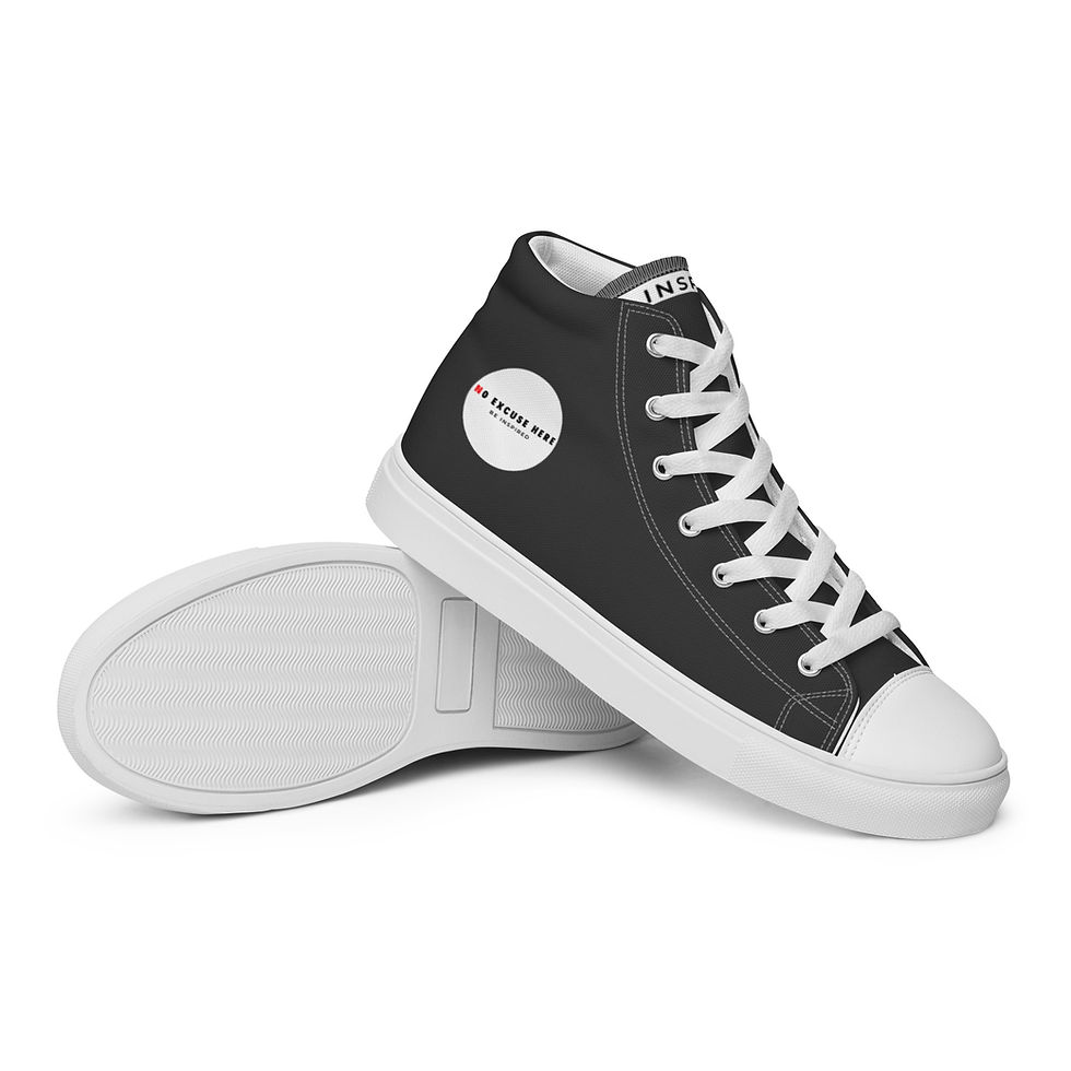 Thumbnail: Be Inspired Basics Black high tops 