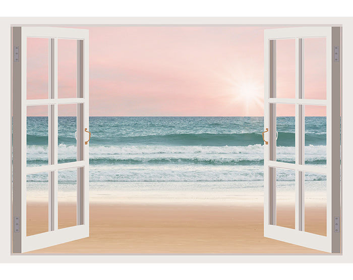 IMPRESSIVE 3D WINDOW WALL DECALS, REMOVABLE WALL STICKERS, WALL DECOR