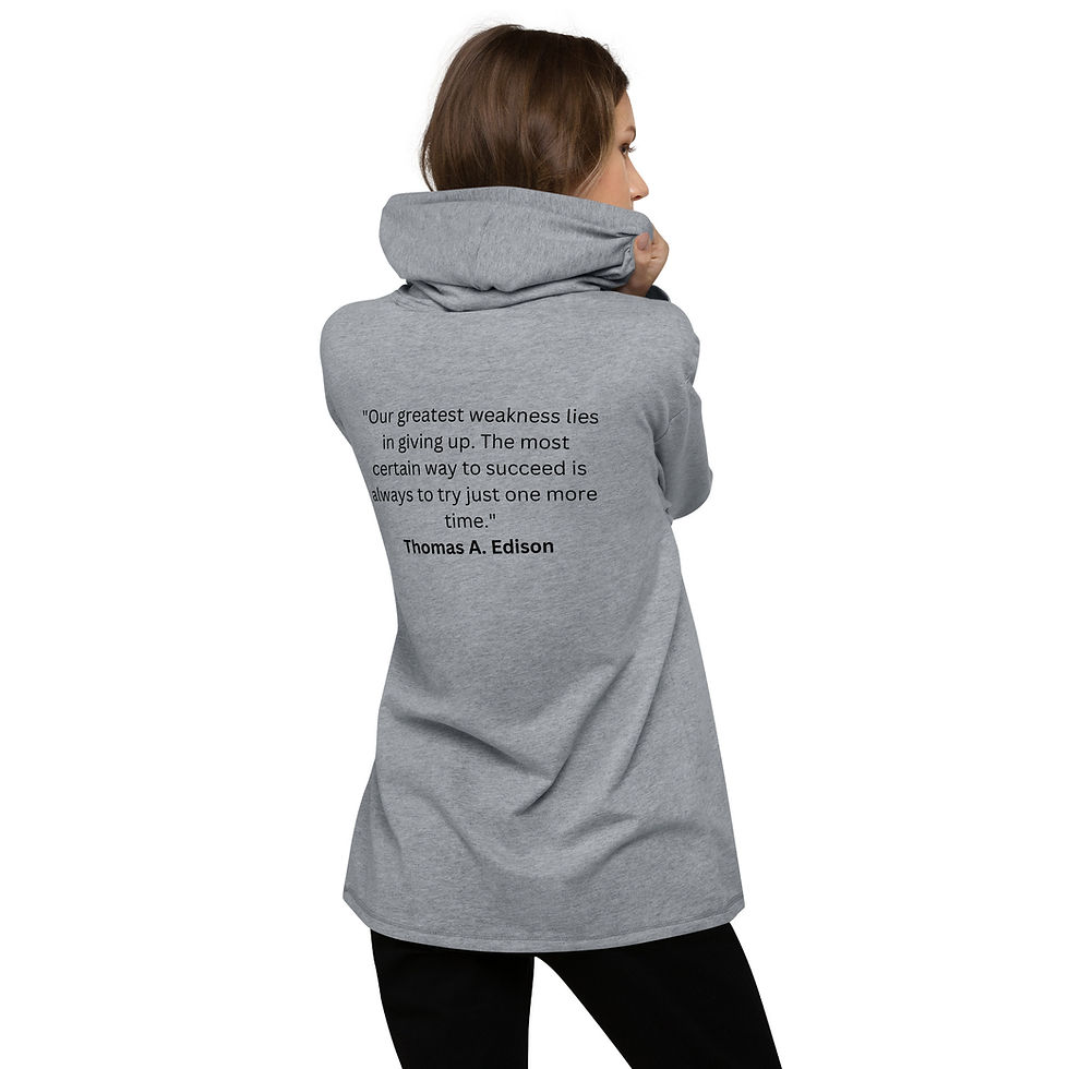 Thumbnail: Be Inspired Lightweight Hoodie Quotes Range