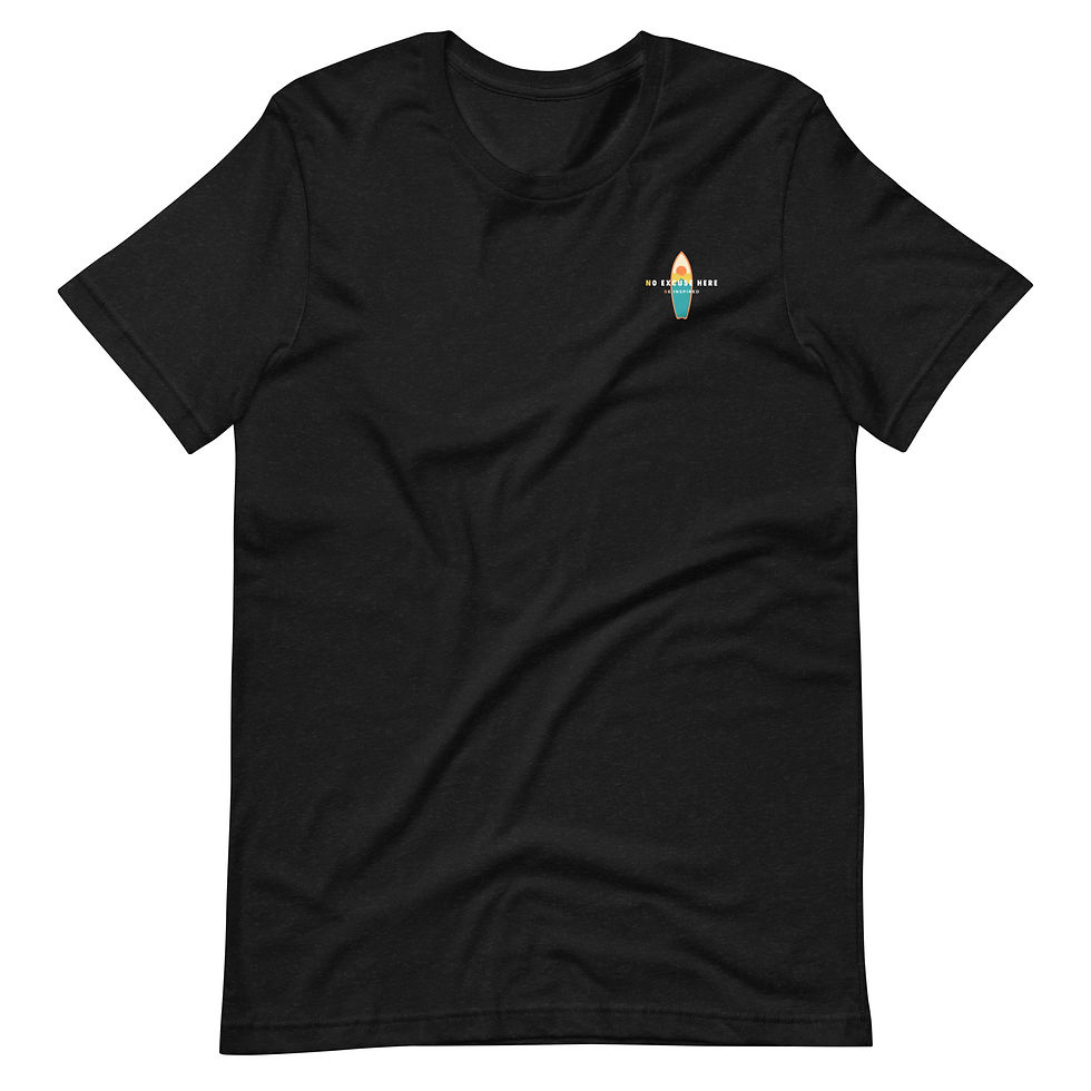 Thumbnail: Black Unisex Surf Tee